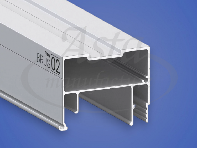 Профиль Flexy BRUS 02 (ПФ8245) брус с подсветкой под экран (2м)